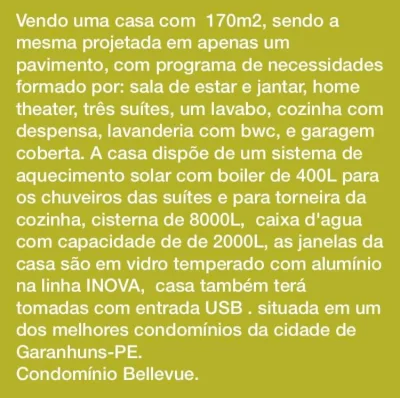 Casas Finaciadas Residencial Bellevue