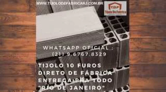 Tijolo Direto de Fábrica Whatsapp: (21) 9.6767.8329 Sapucaia- RJ
