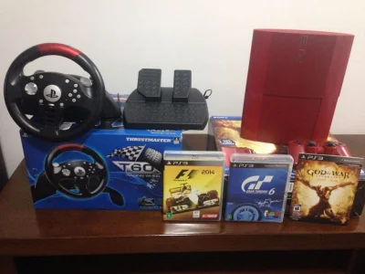 Playstation 3 Pouco Uso, na Caixa, ótimo Estado, Inclui Volante e Jogos