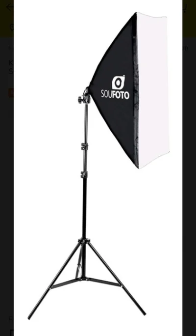 Kit de Luz Continua para Foto e Video com Sofbtox e Tripé