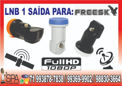 Lnb 1 Saida Universal Banda Ku 4k Hd Lnbf para Freesky
