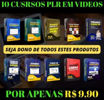 Pack 10 Cursos Plr em Vídeo Aulas em Português (exclusivos)