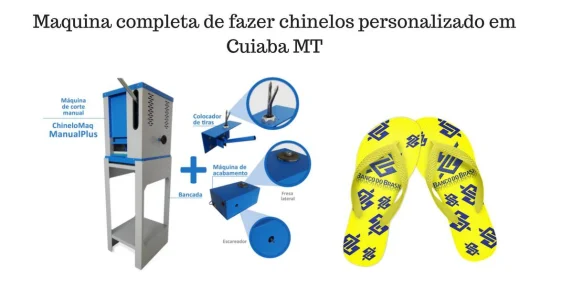 Máquina de Fazer Chinelo Tipo Havaianas Completa em Cuiabá MT