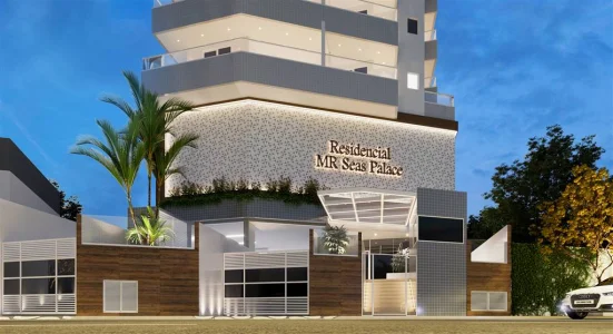 Apartamento com 72 m2 - Mirim - Praia Grande SP