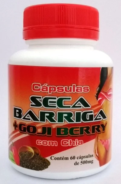 Seca Barriga com Goji Berry e Chia 60 Cápsulas de 500mg