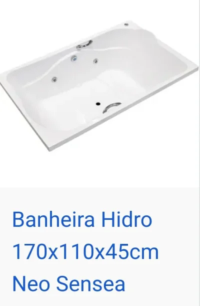 Banheira hidro 2 lugares neo confort