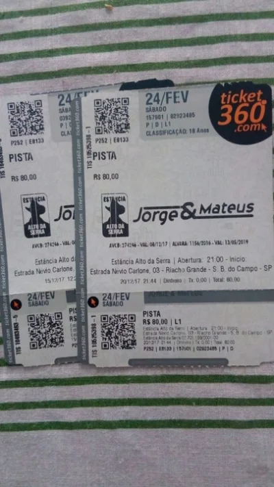 Ingressos Show Jorge e Mateus