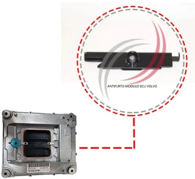 Antifurto Trava de Segurança do Módulo Ecu do Motor Volvo Fh