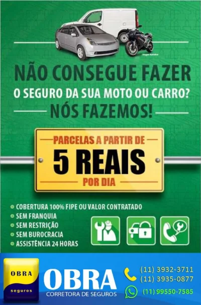 Caminhão, Moto e Auto Não Consegue Fazer o Seguro, Consulte-nos