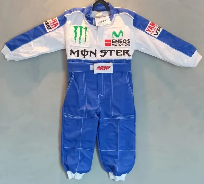 Macacão Infantil Corrida Unissex Fantasia Vr46 Yamaha