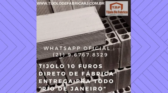 Tijolo Direto de Fábrica Whatsapp: (21) 9.6767.8329 Vassouras - RJ