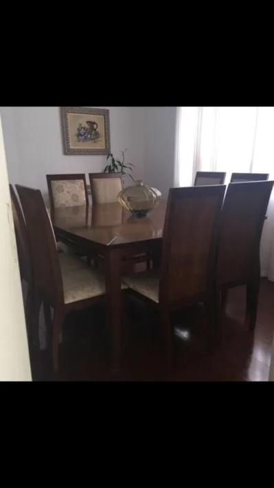 Mesa Jantar Embuia Maciça e Cadeiras 8 Lugares