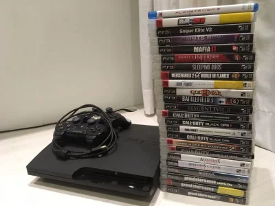 Playstation 3 500gb 2 Controles + 23 Jogos