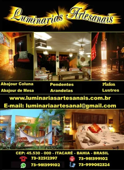 Luminárias de Teto e Parede,