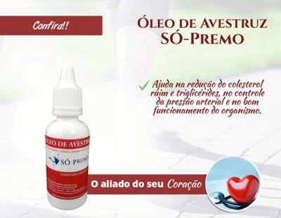 óleo de Avestruz Só-premo