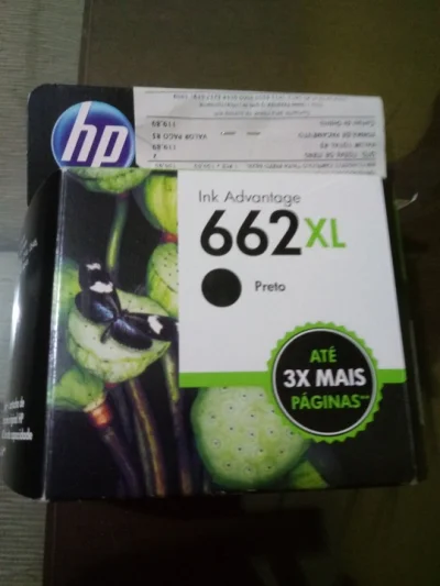 Cartucho Hp 662 Novo com Nota Fiscal