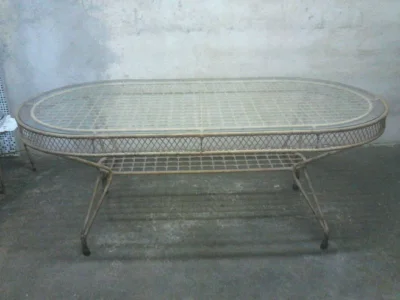 Mesa 08 Lugares de Vini com Tampo de Vidro