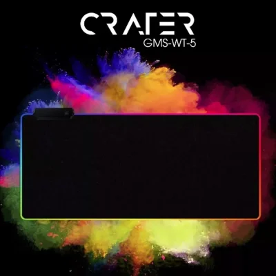 Mousepad Rgb Extra Grande 80cm X 30cm Borda Costurada