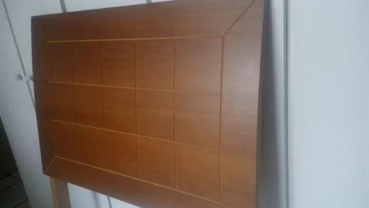 Cabeceira Madeira Cama Box Solteiro