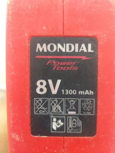 Parafusadeira e Furadeira Mondial Pf-08 8v Bivolt