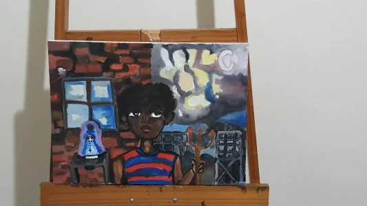 Quadro Decorativo Exu Mirim