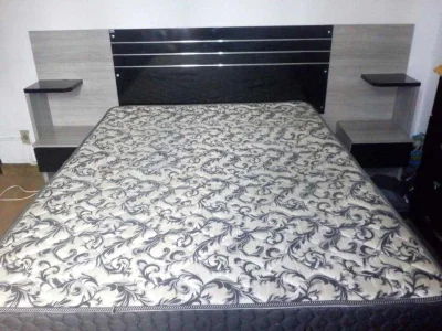 Cabeceira de Cama Box com Criado Mudo