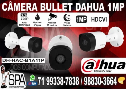 Câmera Bullet de Segurança Dahua IR 1mp Hdcvi Dh-hac-b1a11p