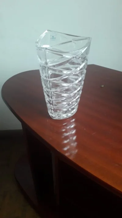 Jarro de Cristal Maciço 40 Cm X 25 Cm