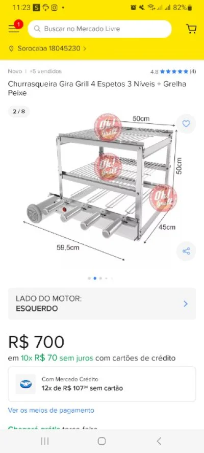 Churrasqueira Elétrica Nova