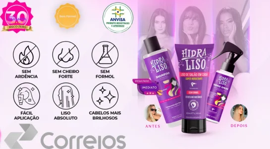 Hidraliso – Alisante de Chuveiro