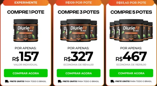 Diuriefit Black Pó Emagrecedor