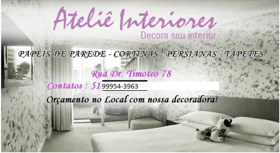 Ateliê Interiores - Papéis de Parede-persianas-cortinas