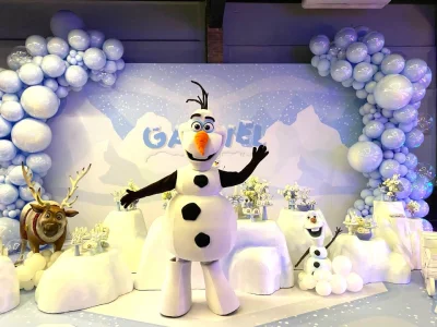 Olaf Personagens Vivos Cover Festa Frozen