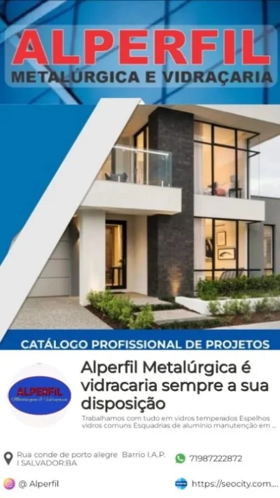 Alperfil Metalúrgica é Vidraçaria
