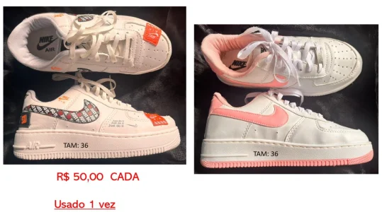 Tênis Nike Air Branco Unissex
