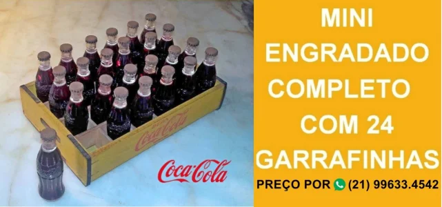 Mini Engradado de Coca Cola.completo
