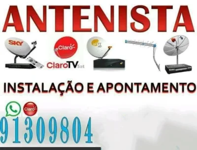 Instalação Antena DF Antenista em Brasília Instalador de Antenas