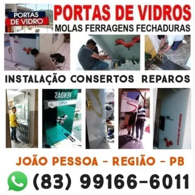Portas de Vidros Consertos João Pessoa (83) 99166-6011