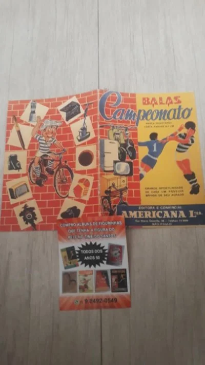 Compro álbum Balas Campeonato 1958-pago R$5.000
