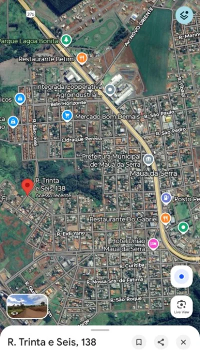 Terreno Esquina 476 Metros Mauá da Serra PR
