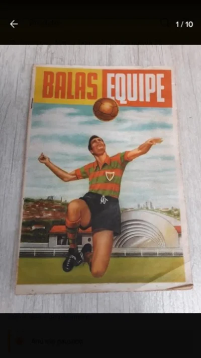 Compro o álbum Balas Equipe Ano 1958-pg 10.000