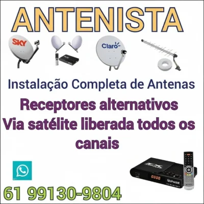Antenista - Instalador de Antenas de TV Brasília