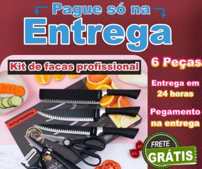 Kit Facas 6 Peças
