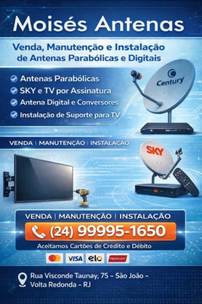 Moises Antenas São João Volta Redonda (24)99995-1650