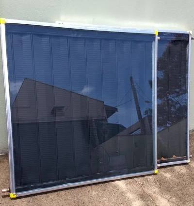 2 Coletores Solares de 1x1m2