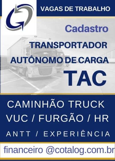 Transportadora Agrega Veículos Caminhão/truck/toco/vuc/van