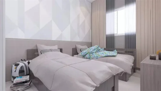 Apartamento com 43.69 m2 - Parque São Vicente - São Vicente SP