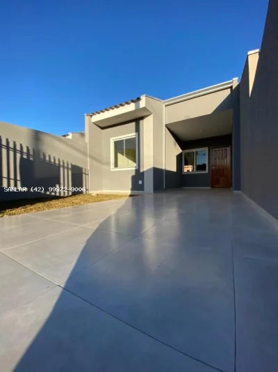 Casa para Venda em Ponta Grossa, Cará-cará, 2 Dormitórios, 1 Banheiro, 1 Vaga