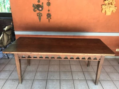 Mesa Jantar Antiguidade Madeira Maciça e Tratada