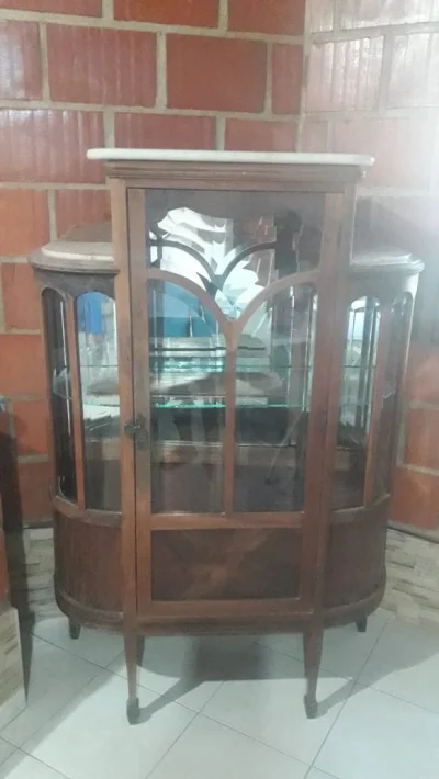 Cristaleira Antiga Mármore Português Original